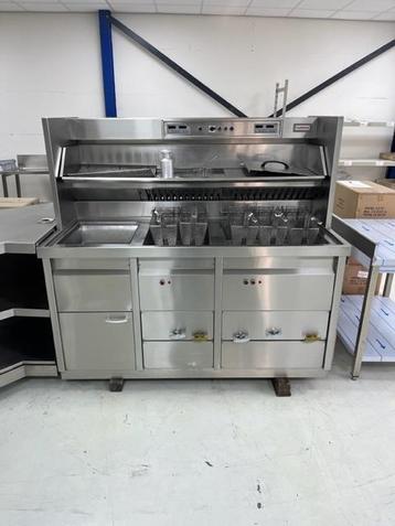 Gereviseerde Florigo HR Bakwand Friteuse 3 Pan&#39;s + Topkoelin beschikbaar voor biedingen