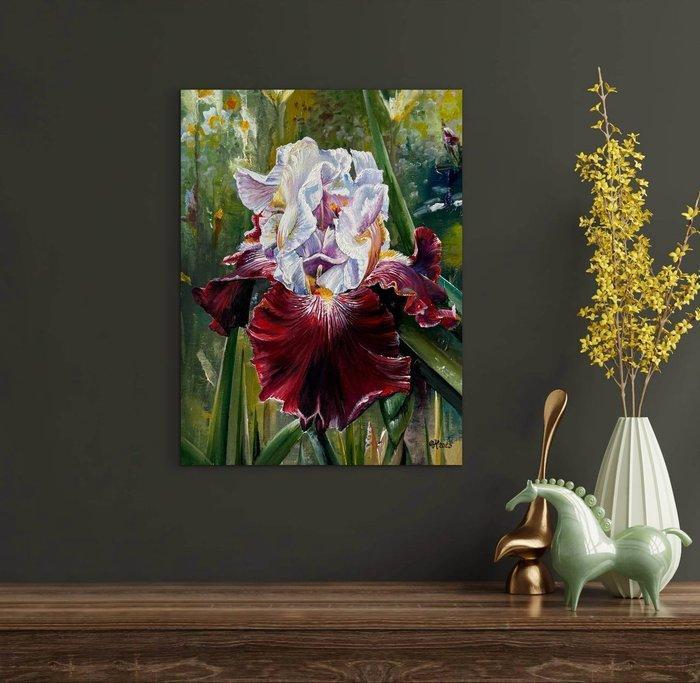 Alexander Nakonechnyi (XX-XXI) - Irises, Antiquités & Art, Art | Peinture | Classique