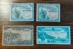 Congo belge. - 2 x 5 + 1 x 10 + 1 x 20 Francs Van 1947