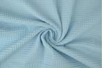 10 meter wafelstof - Baby blauw - 150cm breed, 120 cm of meer, Katoen, Verzenden, Blauw