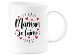 Veiling - Grappige mok Maman je taime franse taal, Huis en Inrichting, Keuken | Servies, Gebruikt