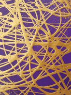 Lyora Art - GOLDEN DANCE (XL) Acrylic painting - Hand signed