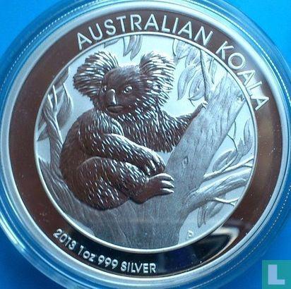 Australië 1 dollar 2013 (zilver - kleurloos) Koala, Timbres & Monnaies, Monnaies | Océanie, Envoi