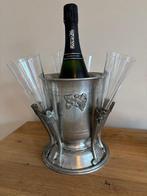 Peltro - Champagne koeler (2) - Tin - tin champagne wijn, Antiek en Kunst