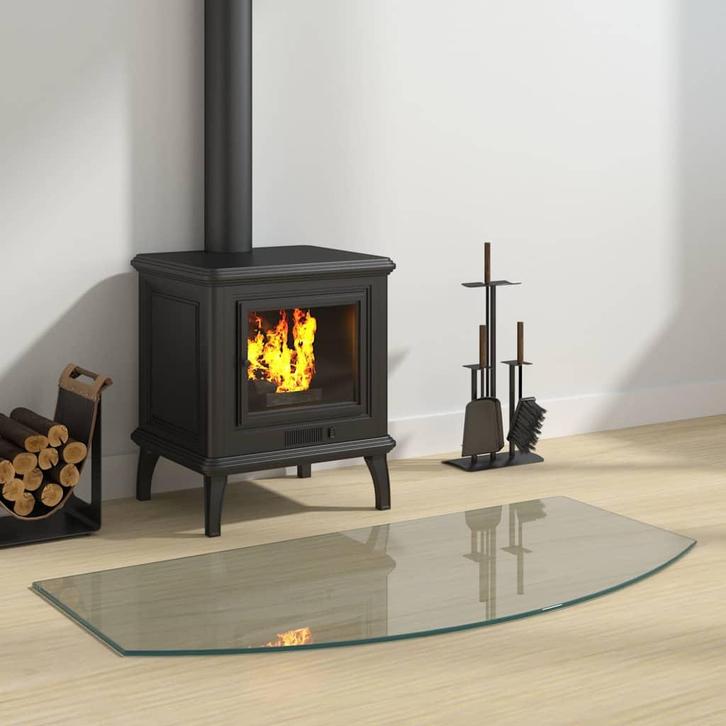 vidaXL Glasplaat openhaard 100x50 cm, Doe-het-zelf en Bouw, Glas en Ramen, Nieuw, Verzenden