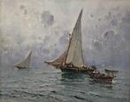 Nicolas De Corsi (1882 – 1956) - Marina con pescatori