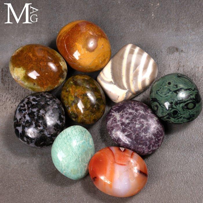 Verzameling gemengde handstenen – natuurlijke jaspis,, Verzamelen, Dierenverzamelingen