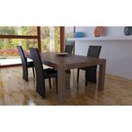 vidaXL Eetkamerstoelen 4 st kunstleer donkerbruin, Verzenden, Nieuw