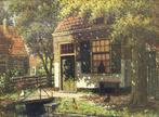 H. Veenendaal (1889-1972) - Boederij aan het water., Antiek en Kunst