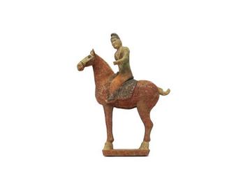 Chinois ancien, empire unifié des Tang Terre cuite Cheval et