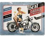 Best garage for motorcycles bike wash included! reclamebord, Verzamelen, Nieuw