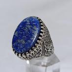 Lapis lazuli - Zilver - Ring - antieke zilveren ring