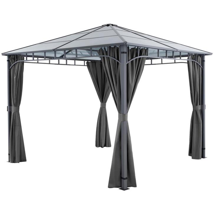 tectake Tuinpaviljoen Caracas, weerbestendig, polycarbonaat-, Tuin en Terras, Partytenten, Verzenden