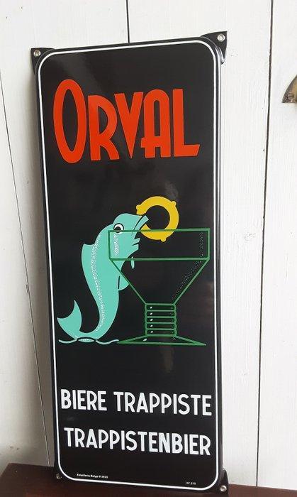 Emaillerie Belge - Orval - Emaille bord - Genummerd n 219 -, Antiek en Kunst, Antiek | Wandborden en Tegels