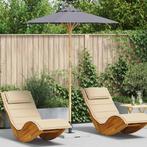 vidaXL Tuinparasol Donkergrijs Ø 270 x 260 cm Bamboe, Verzenden, Nieuw