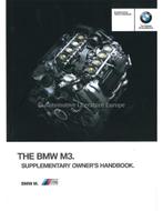 2012 BMW M3 INSTRUCTIEBOEKJE BIJLAGE ENGELS, Ophalen of Verzenden