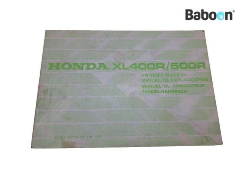 Livret dinstructions Honda XL 500 R 1982-1984 (XL500R PD02), Motos, Pièces | Honda, Envoi