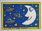 James Rizzi (1950-2011) - FLY ME TO THE MOON, Antiek en Kunst, Kunst | Schilderijen | Modern