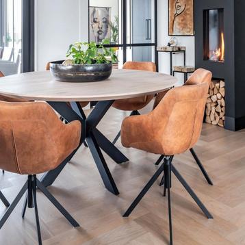 Tafel rond massief eikenhout  Matrix 8x4 beschikbaar voor biedingen