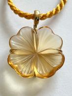 Lalique (bagged) - “Bonheur” - Kristal, verguld - Hanger