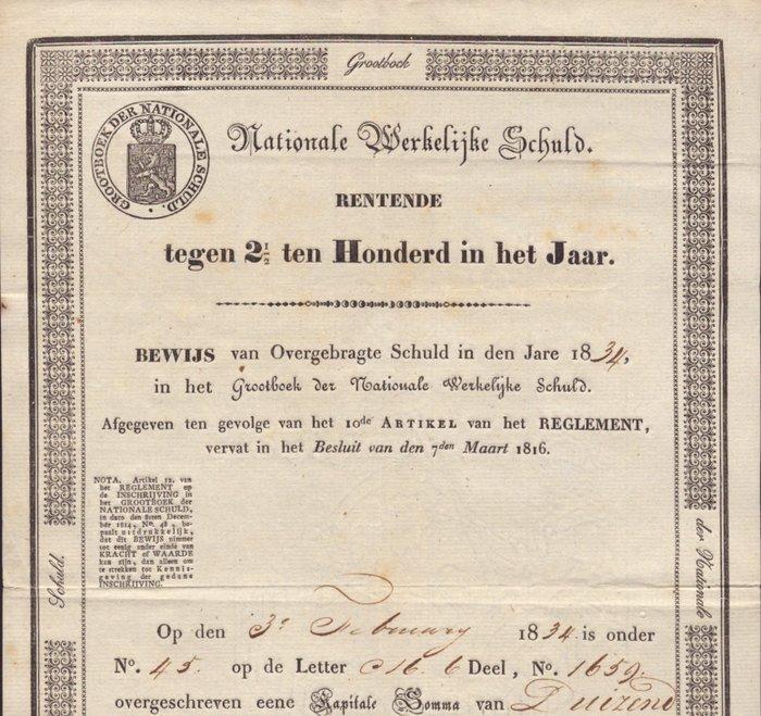 Nederland. - Nationale Werkelijke Schuld - Staat der, Postzegels en Munten, Bankbiljetten | Europa | Niet-Eurobiljetten