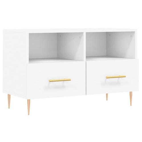 Tv-meubel 80x36 wit | Retour Deal | Laag! (tv meubel), Huis en Inrichting, Kasten |Televisiemeubels, 25 tot 50 cm, Nieuw, Minder dan 100 cm