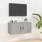 vidaXL Tv-wandmeubel 80x34,5x40 cm betongrijs, Verzenden, Nieuw