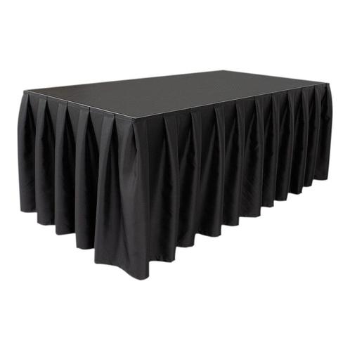 WENTEX® Stage Skirt MCS 300 g/m² Zwart - 620 x 80 cm (B x H), Muziek en Instrumenten, Licht en Laser, Verzenden