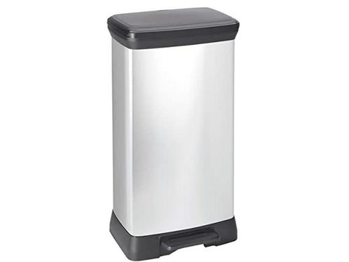 Curver Decobin Pedaalemmer Prullenbak - 50l - Metallic look, Huis en Inrichting, Woonaccessoires | Overige, Zo goed als nieuw