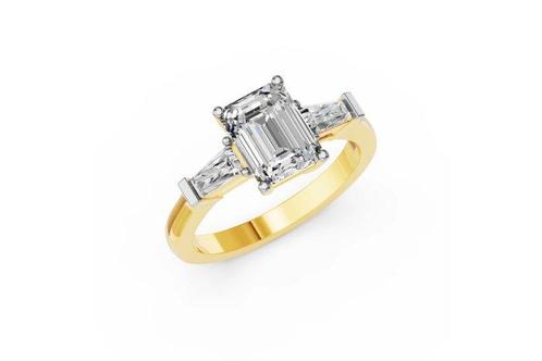Zonder Minimumprijs - Ring - 14 karaat Geel goud - 2.35ct., Handtassen en Accessoires, Ringen