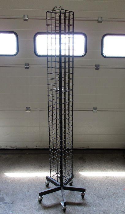 Rek, Display op wielen, zwart, Zakelijke goederen, Kantoor en Winkelinrichting | Magazijn, Stelling en Opslag