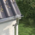 vidaXL Gootblad beschermer 8 pcs Zilver 110 mm Roestvrij, Verzenden, Nieuw