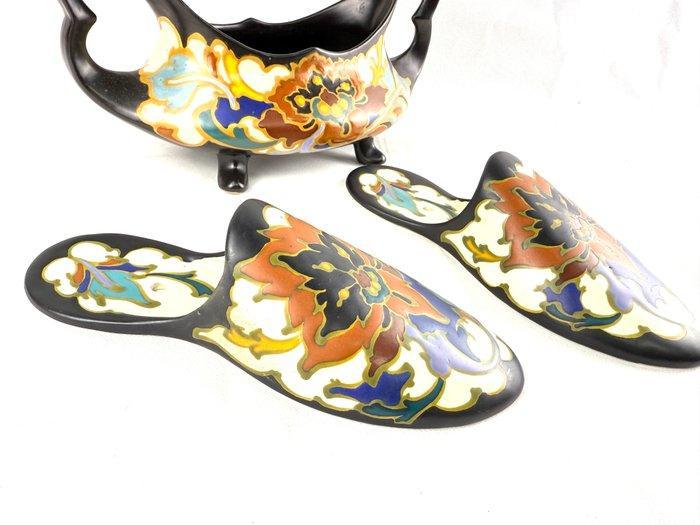 Pot (3) - Zeldzame Regina Gouda Holland Rosario - Keramiek, Antiek en Kunst, Antiek | Glaswerk en Kristal