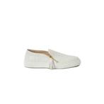 Louis Leeman White Calf Leather Slip on Zip Sneakers 550$ -, Nieuw