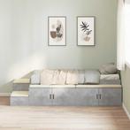 vidaXL Opbergbedframe Beton Grijs 244 x 127 x 53.5 cm, Verzenden, Nieuw
