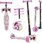 Kinderstep - LED Wielen - Verstelbaar - Vouwbaar - Roze - Ar, Verzenden, Nieuw