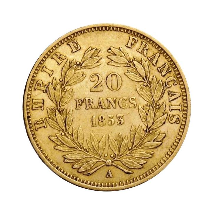 Gouden 20 Franc Napoleon III zonder krans - diverse, Timbres & Monnaies, Métaux nobles & Lingots