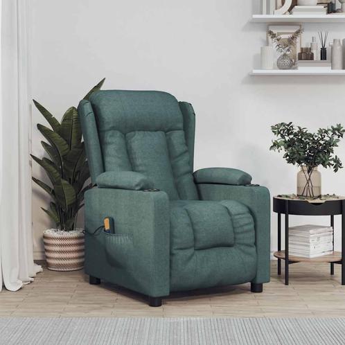 vidaXL Massagestoel stof donkergroen, Huis en Inrichting, Stoelen, Nieuw, Verzenden