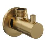 Hoekstopkraan Brauer Gold Edition Compleet Met Slang Goud, Doe-het-zelf en Bouw, Sanitair, Ophalen of Verzenden, Nieuw, Chroom