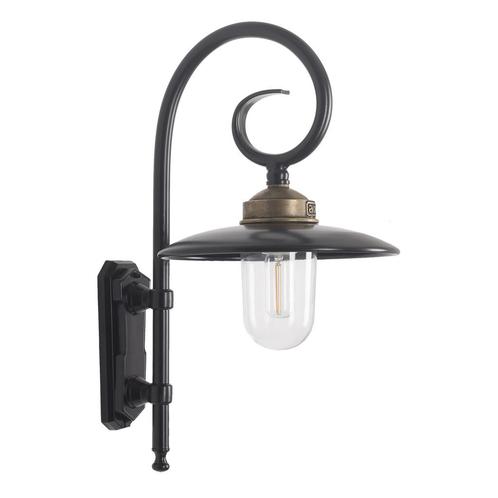 Stal- & Boerderijlampen Orly Muurlamp Zwart, Tuin en Terras, Buitenverlichting, Verzenden