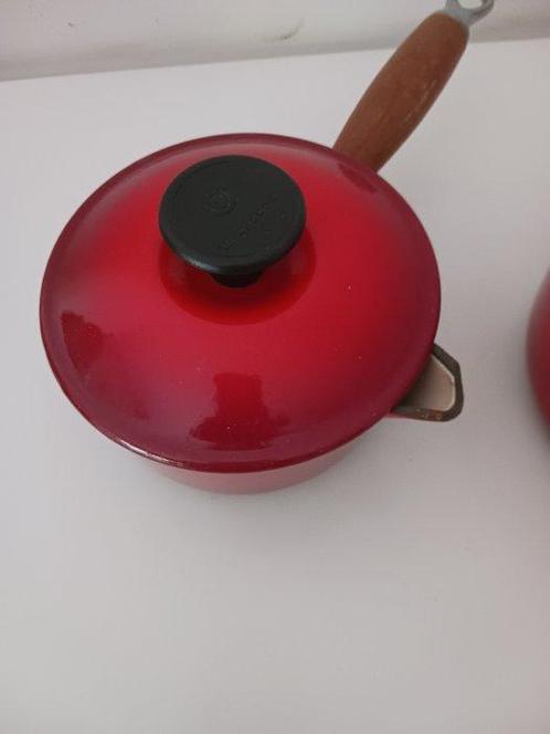 Le Creuset - Steelpan (8) - Emaille, Hout, Antiek en Kunst, Antiek | Keukengerei