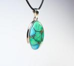 Peacock Dahlia Turkoois hanger / Cabochon / nieuw - 7.52 g -