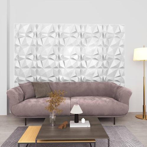 vidaXL 12 st Wandpanelen 3D diamant 3 m² 50x50 cm wit, Doe-het-zelf en Bouw, Platen en Panelen, Nieuw, Verzenden