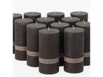 Veiling - 12x Essentials | Kaarsen Antraciet (7x14 cm), Zakelijke goederen, Stock en Retail | Partijen goederen