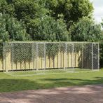vidaXL Hondenbench Zilver 600 x 200 x 200 cm Gegevens staal, Dieren en Toebehoren, Verzenden, Nieuw