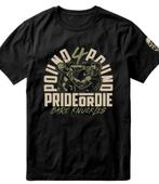 PRIDE or Die T-Shirt BARE KNUCKLES Katoen Zwart, Vechtsport, Verzenden