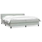 vidaXL Boxspringbed met matrassen 180x220 cm fluweel, Verzenden, Nieuw