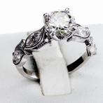 Zonder minimumprijs - Verlovingsring - 14 karaat Witgoud -