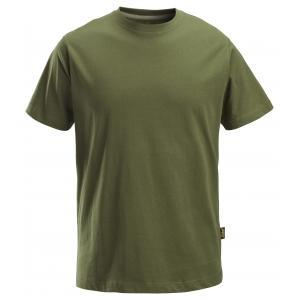 Snickers 2502 classic t-shirt - khaki green - 3100 - maat m, Bricolage & Construction, Vêtements de sécurité