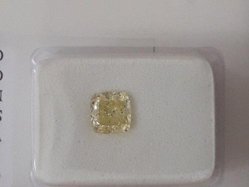 1 pcs Diamant  (Couleur naturelle)  - 1.02 ct - Coussin -, Handtassen en Accessoires, Edelstenen